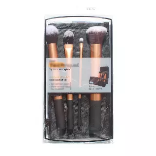 Simply Chic Gold & Black 4 Pieces Makeup-Brushes