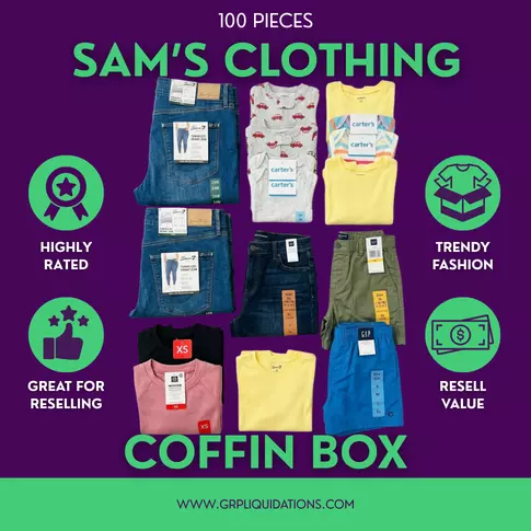 Assorted Clothing Mystery Coffin · 100 pieces · as is