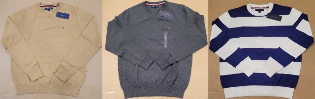 Tommy Hilfiger Wholesale crewneck/vneck sweaters assortment 24pcs.