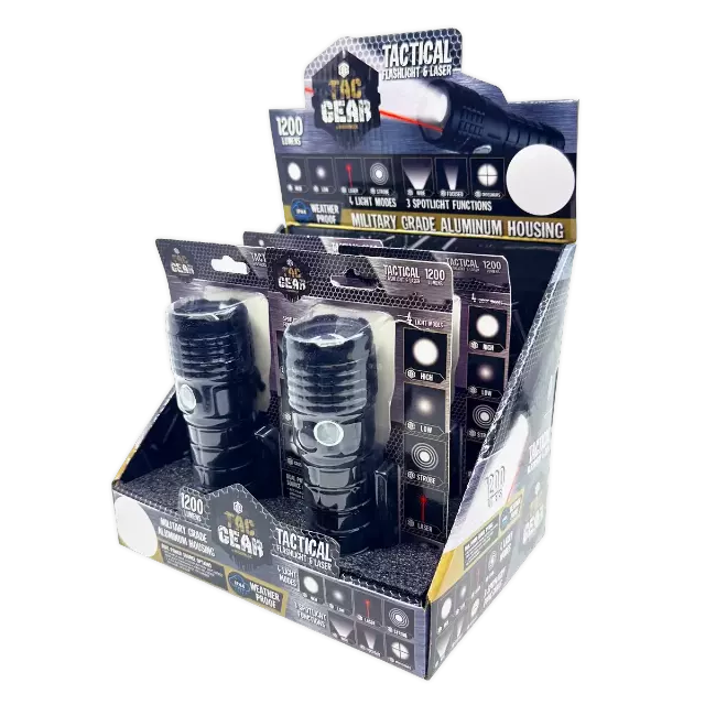 LED Flashlight Multi-Function Hazard Tool - 4 Pieces Per Retail Ready Display 41672