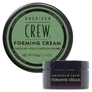 AMERICAN CREW Men’s Hair Forming Cream, Like Hair Gel with Medium Hold & Medium Shine, 3 oz