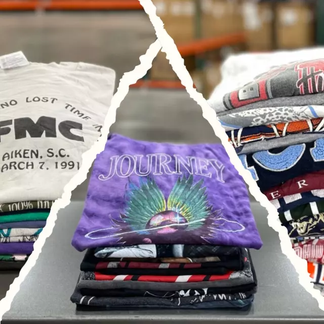 Pick 3 Custom 50lb T-Shirt Bale — Rock / Music / Vintage Graphics / College / University
