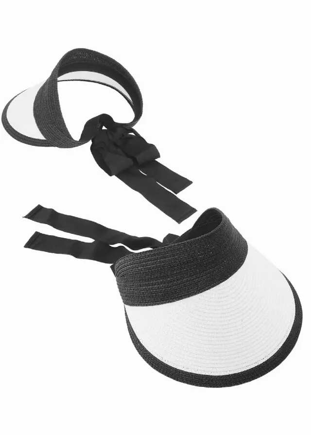 Magid Straw Visor — White · SKU HA-6207S-WT