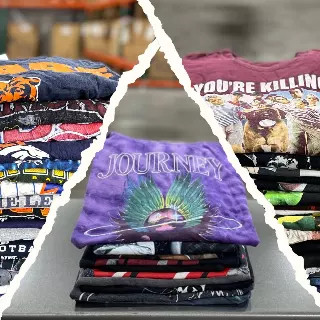 Pick 3 Custom 50lb T-Shirt Bale — Rock / Music / Pro Sports / TV / Movies