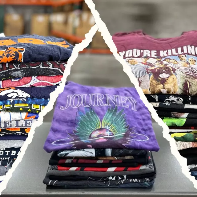 Pick 3 Custom 50lb T-Shirt Bale — Rock / Music / Pro Sports / TV / Movies