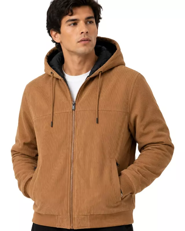 Men's Corduroy Jacket #J85 Camel — Camel / S-M-L-XL