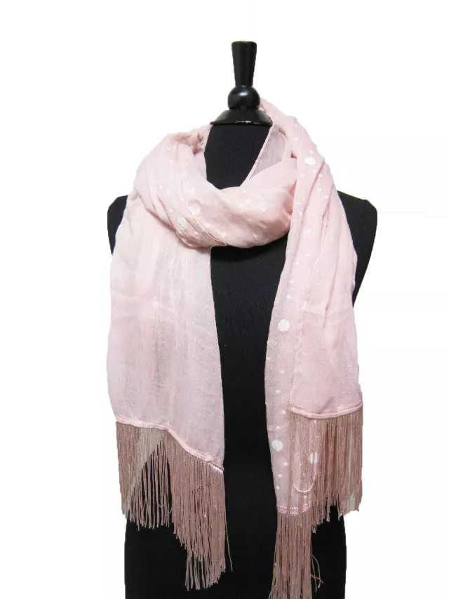 JC316 Tassel Spring Scarf — Pink