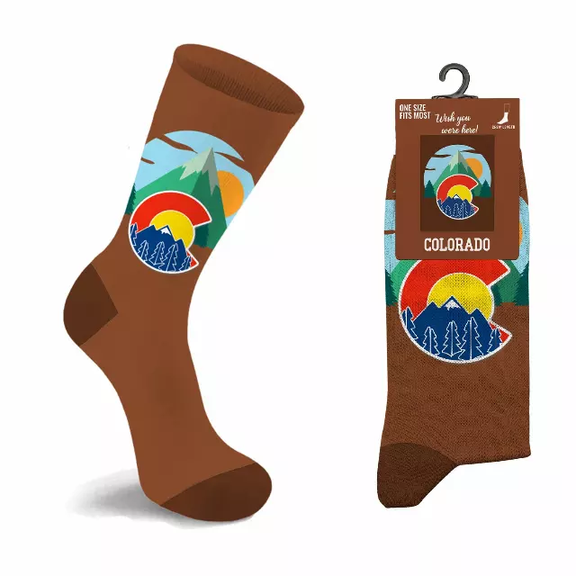 Unisex City Crew Socks – Soft Cotton Blend Everyday Wear — Colorado