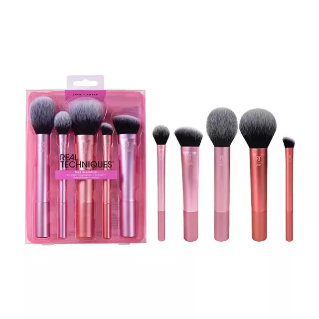 Simply Chic Multicolor 5 Pieces Makeup-Brushes