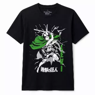 ATTACK ON TITAN EREN SWORDS T-SHIRT BLACK