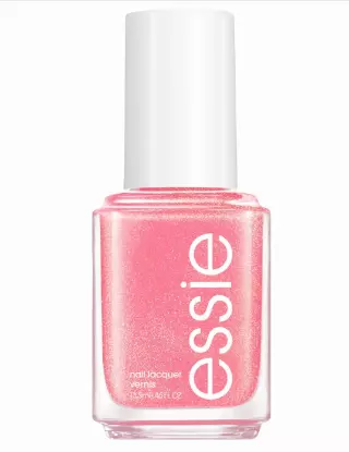 essie salon-quality nail polish, vegan, pink, shimmer, spring fling, 0.46 fl oz