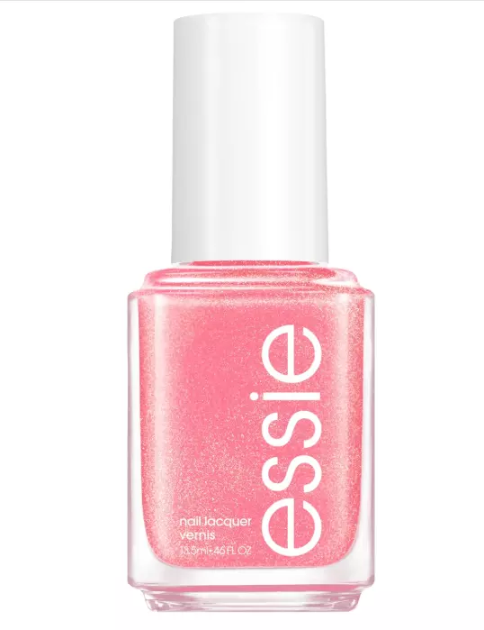 essie salon-quality nail polish, vegan, pink, shimmer, spring fling, 0.46 fl oz