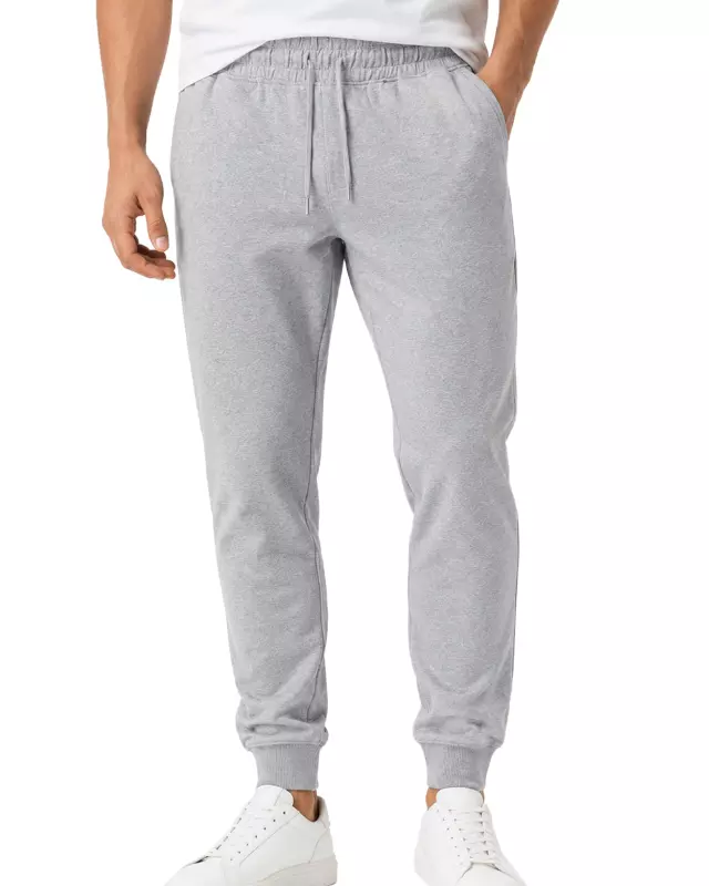 Men's Lightweight Fleece Jogger Pants #03 — H. Grey / S-M-L-XL