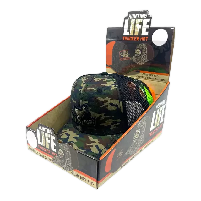 Trucker Hat Hunting Life Ball Cap - 6 Pieces Per Retail Ready Display 23766