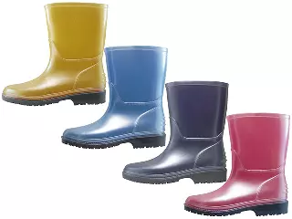 RB-50 - Wholesale Children's "Easy USA" Super Soft Plain Rubber Rain Boots