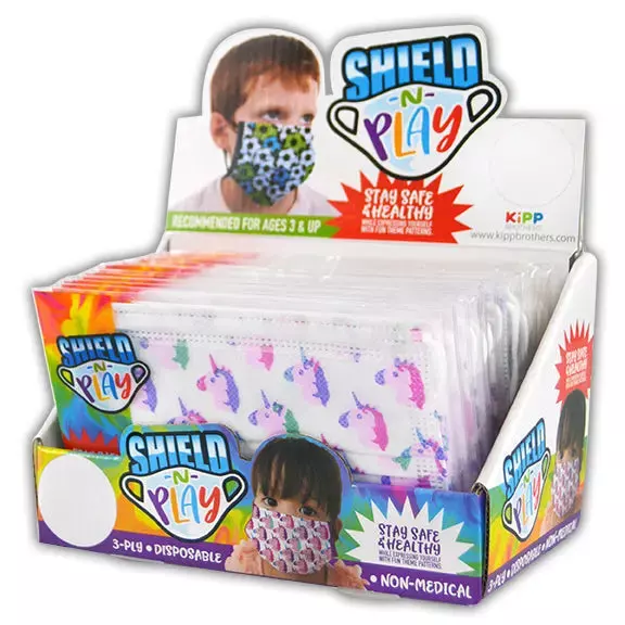 Kids Printed Face Cover 24 Pieces Per Retail Ready Display 21977