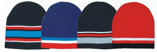 #9H-70200 Boy’s Stripe Knit Hat – $1.70 Each (36 Pieces)