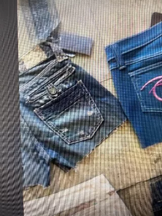 Premium denim ladies cut off shorts 500pcs.