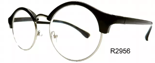 R2956 Round metal reading glasses