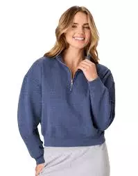 #7W-H-04638 Hanes EcoSmart Women’s Fleece Quarter-Zip Pullover- $5.50 each (25 Pieces)
