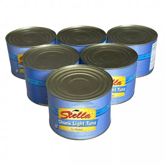 STELLA Chunk Light Tuna in Water 4 lbs 2.5 oz. BULK — Case (6x)
