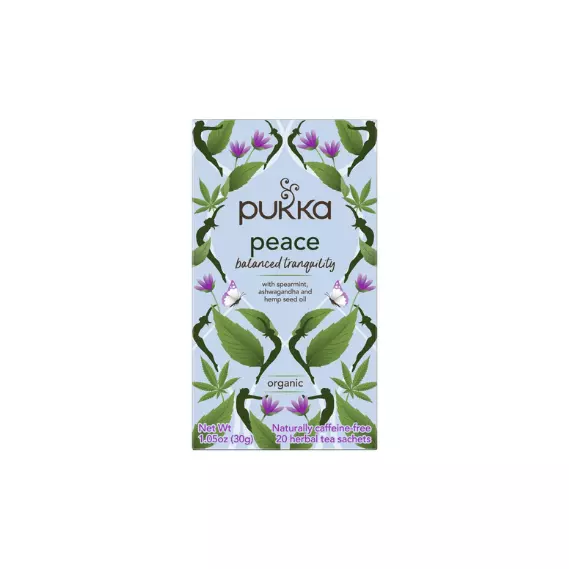 Pukka Peace Tea: Calming Herbal Blend (4 Pack, 20ct)