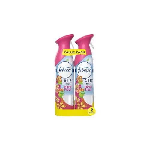 Febreze Odor-Fighting Air Freshener Gain Island Fresh 8.8oz 2ct Case 3