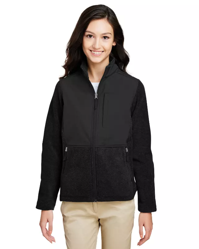 #7W-CE890W Ladies’ Journey Summit Hybrid Full-Zip Fleece – $3.90 each (18 Pieces)
