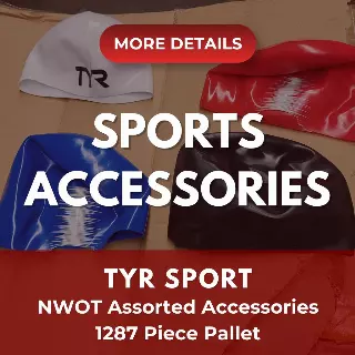 TYR SPORT SPORTING DOMECAPS | Assorted Men's, Women's Accessories | NWOT | 1287 Pieces | Pallet #PA-662