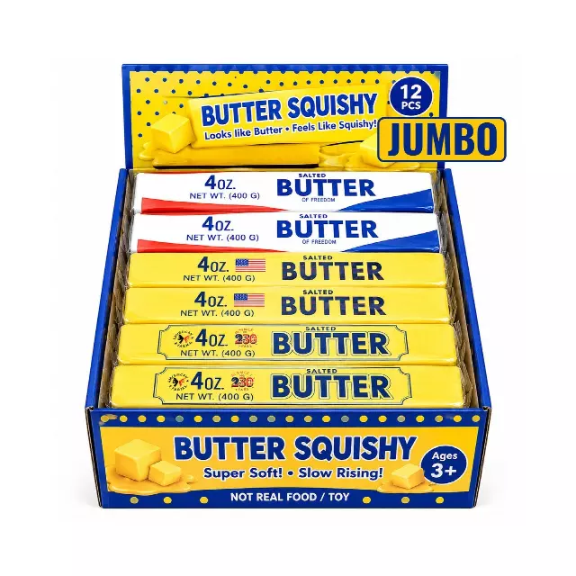 Jumbo Patriotic Butter Squishy – Slow Rise Sensory Toy