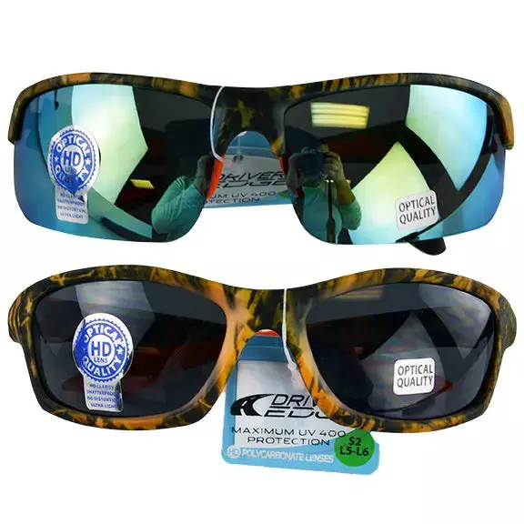 Sunglasses Drivers Edge Assortment - 6 Pieces Per Pack 53116