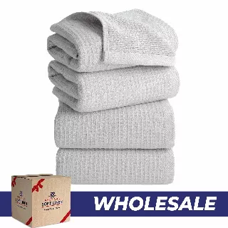 NOLA 4-Pack Turkish Cotton Hand Towels – Waffle 600 GSM Wholesale Case Pack of 24