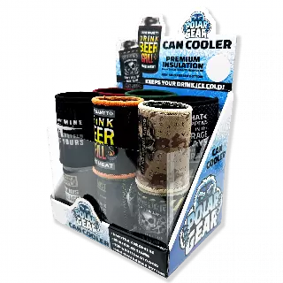 Neoprene Can & Bottle Cooler - 12 Pieces Per Retail Ready Display 23738