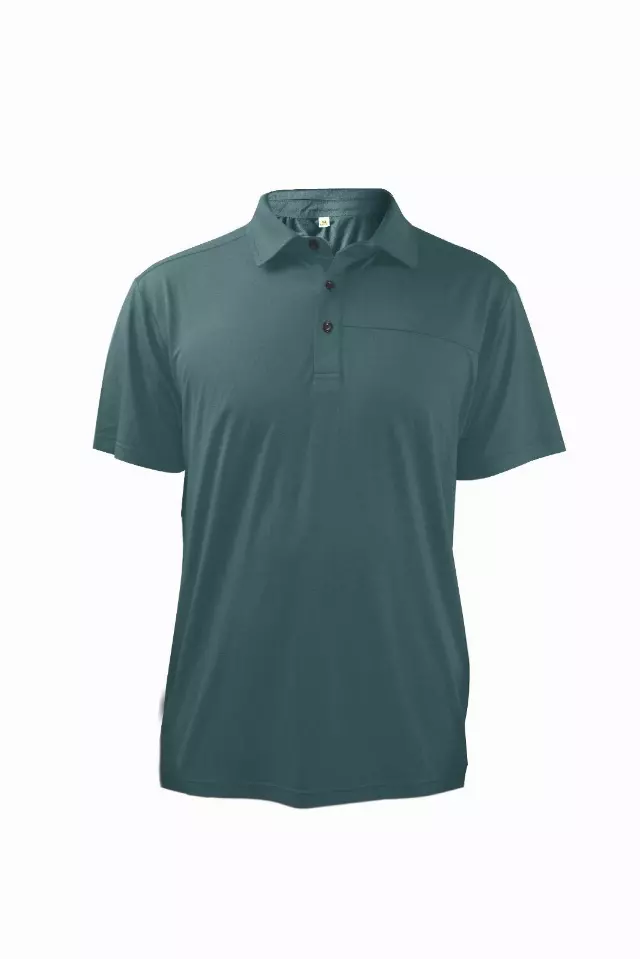 Men's Short Sleeve Polo Shirt BLACK- Style #MS016- $7.90/ Unit MINIMUM 24 PCS - PLEASE SEE DESCRIPTION - S-2XL — Green