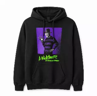 A NIGHTMARE ON ELM STREET FREDDY SHADOW HOODIE BLACK