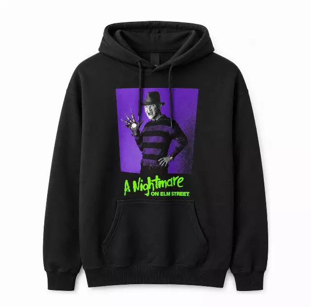 A NIGHTMARE ON ELM STREET FREDDY SHADOW HOODIE BLACK