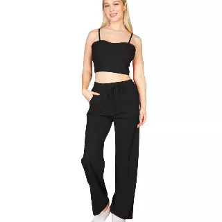 Chicaluv - Women's 2pc set - Cami Top and Palazzo Flare Pants - XV0627