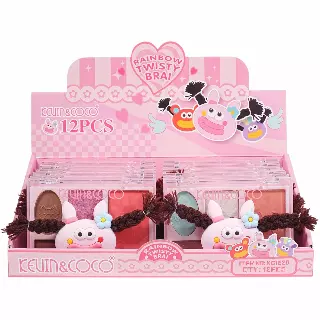 Kevin & Coco Rainbow Twisty Brai Pink - Wholesale Display 12 Units (KC1520)