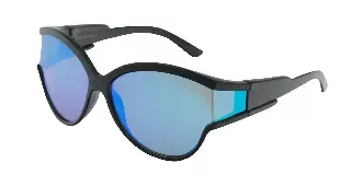 Sporty Butterfly Fashion Sunglasses with Wrap-Around Mirror Details TD10666