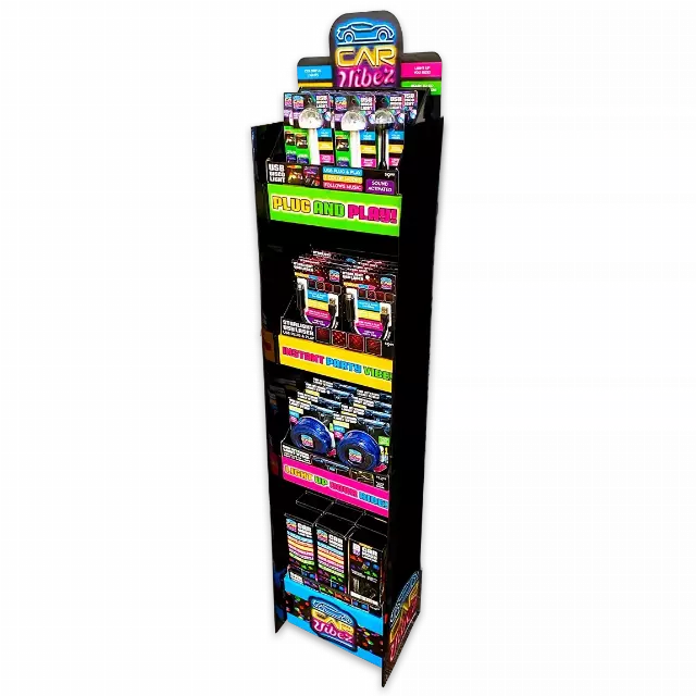 Car Lighting and Auto Accessories Assortment Floor Display - 40 Pieces Per Retail Ready Display Kit 88540