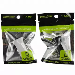 Car Charger with USB Port 1 Amp - 3 Pieces Per Pack 22449