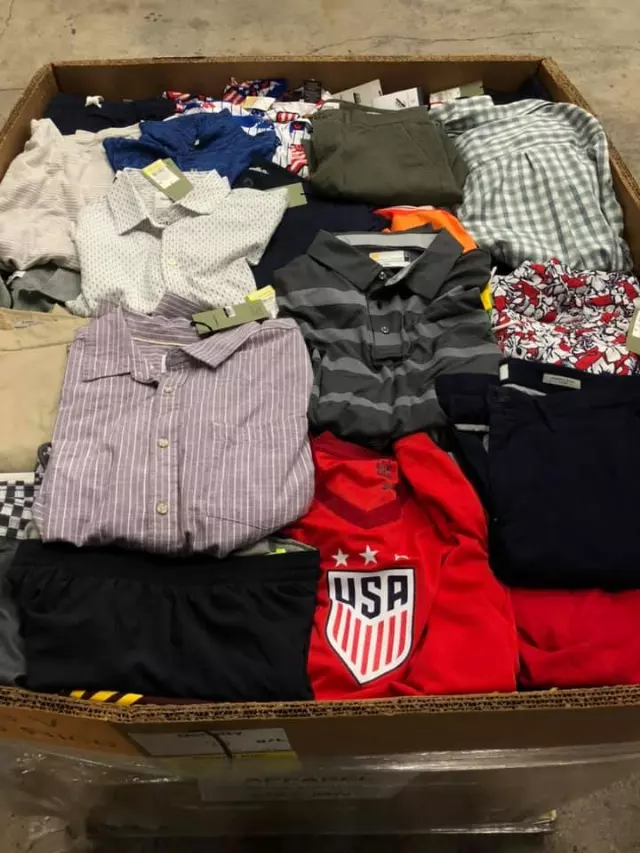 Men's wholesale clothing lot · mixed apparel
