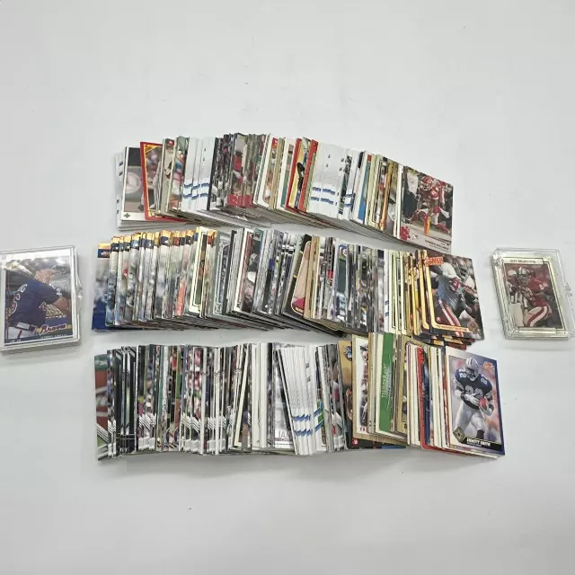 Sports Card Lot Mixed Baseball Football 1990s-Present Approximately 300 Cards