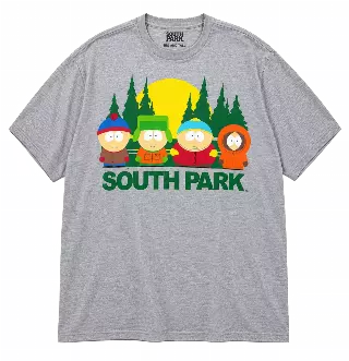SOUTH PARK CHARACTERS BIG & TALL T-SHIRT HTR GREY