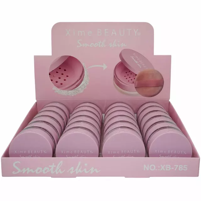 Xime Beauty Smooth Skin Translucent Powder - Wholesale Display 24 Units (XB-785)