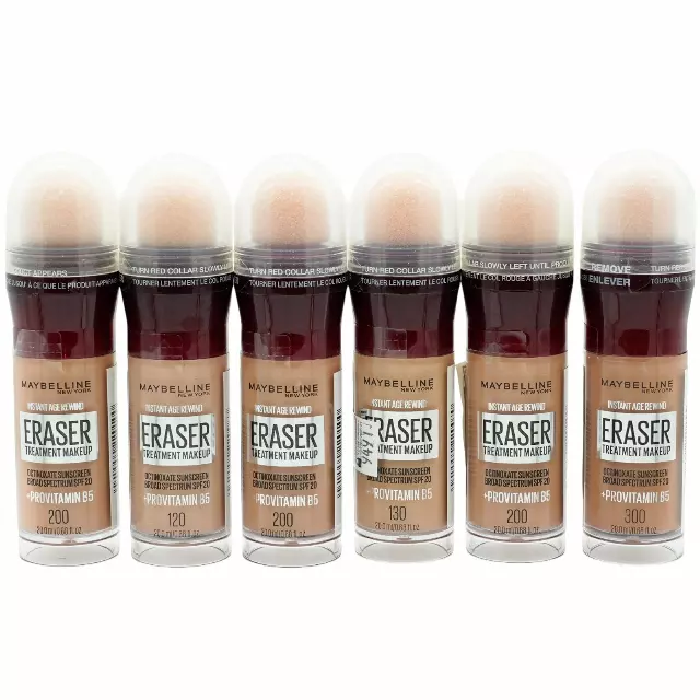 Maybelline Instant Age Rewind Eraser Treatment Makeup Assorted - Wholesale 6 Units (MAY0208)