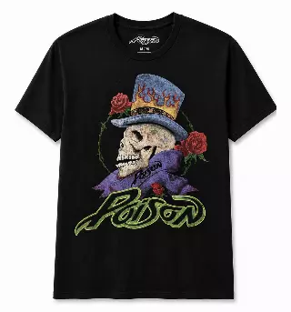 POISON BAND LOGO T-SHIRT BLACK