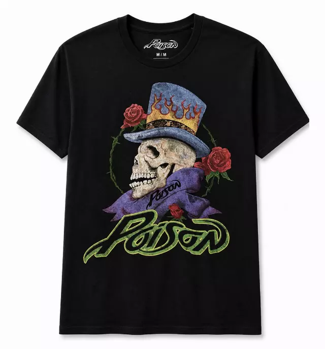 POISON BAND LOGO T-SHIRT BLACK
