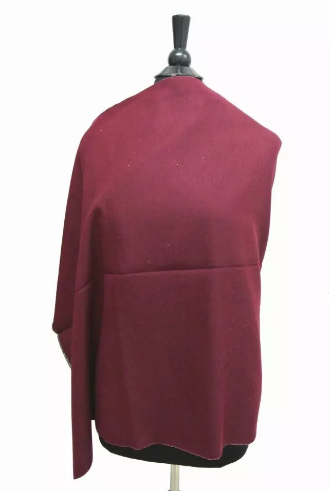 PP002 Plain Pashmina Heavy Weight — Burgundy