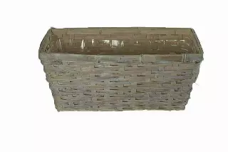 MS1050-14WW – 14” x 7.5” Rect. WW pot Basket (fits 2-6” pots) w/liners-“each” Min 12 – Case 48 pcs